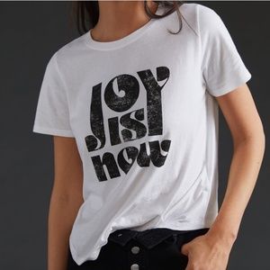 Anthropologie Maeve Joy is Now Black and White T - Size XS